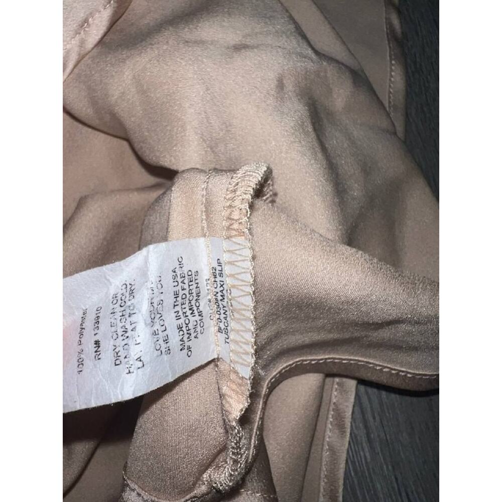 Show me Your Mumu Y2K Tuscany Maxi Slip Dress prom Champagne Satin S A006605 - Picture 9 of 11